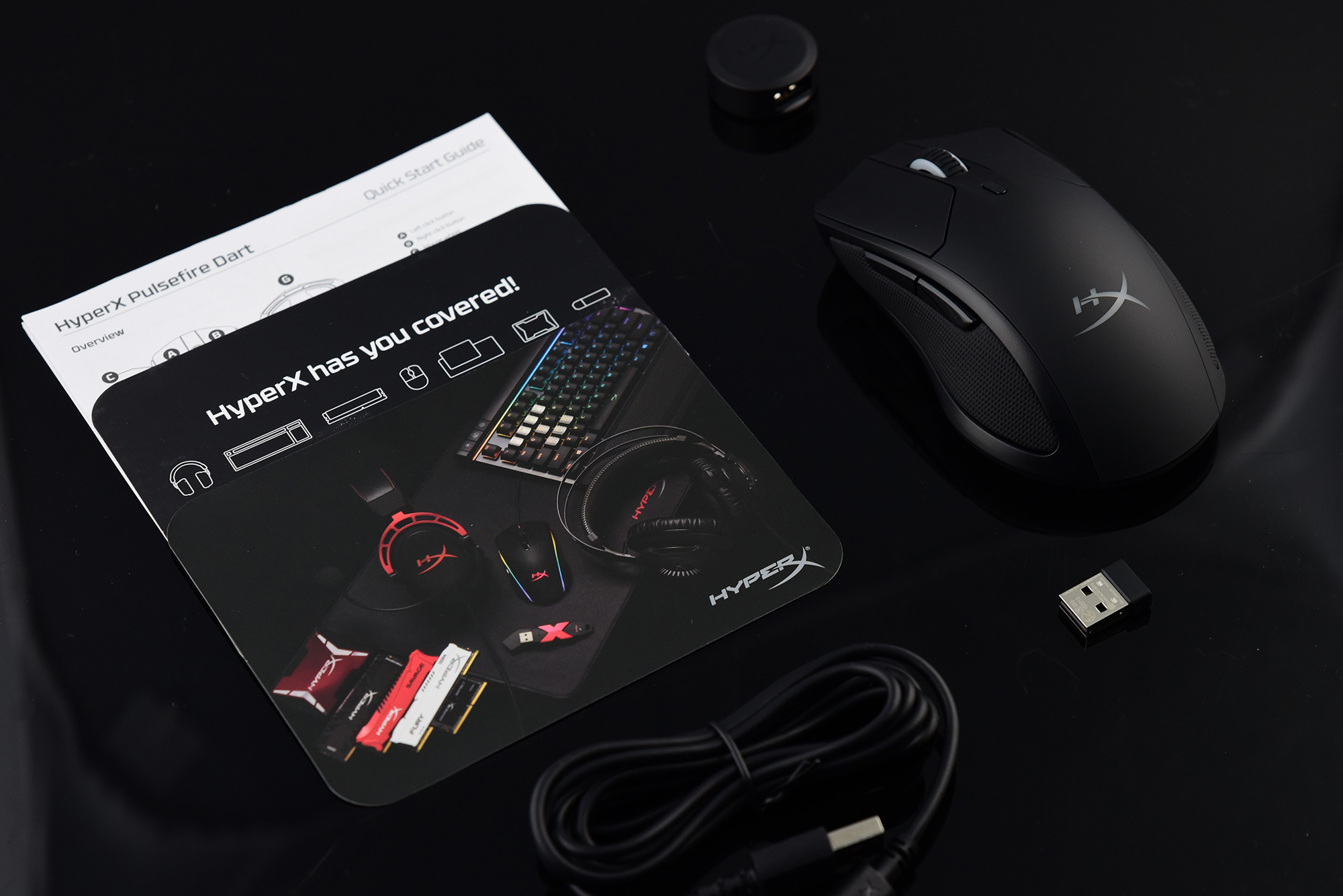 Hyperx 标枪rgb游戏鼠标开箱 赋能无线电竞 方面