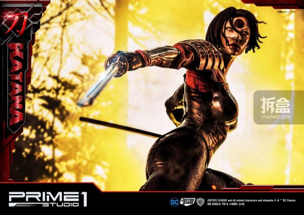 prime1studiodc漫画武士刀katana卡塔娜32寸雕像