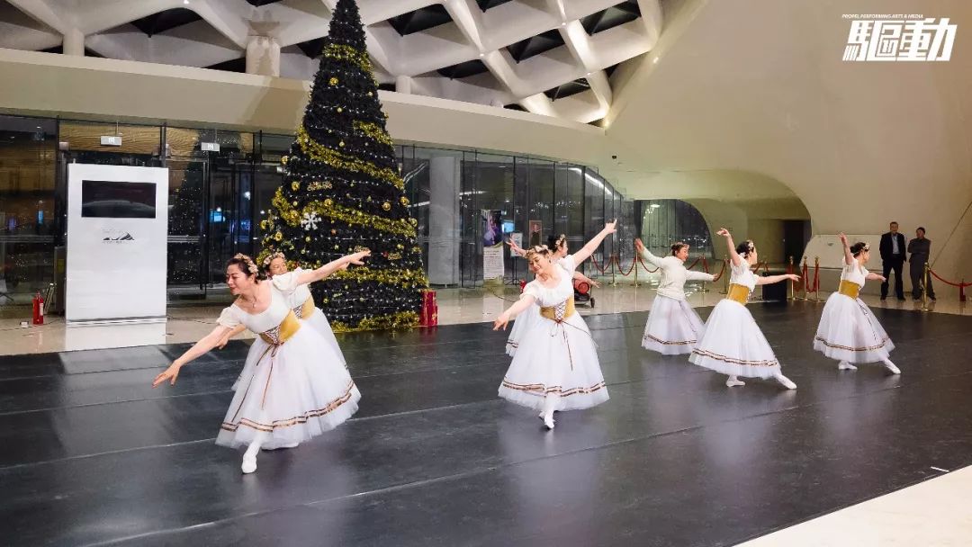 值得一提的是,来自哈尔滨大剧院·成人芭蕾舞团的成员们也在舞会上为