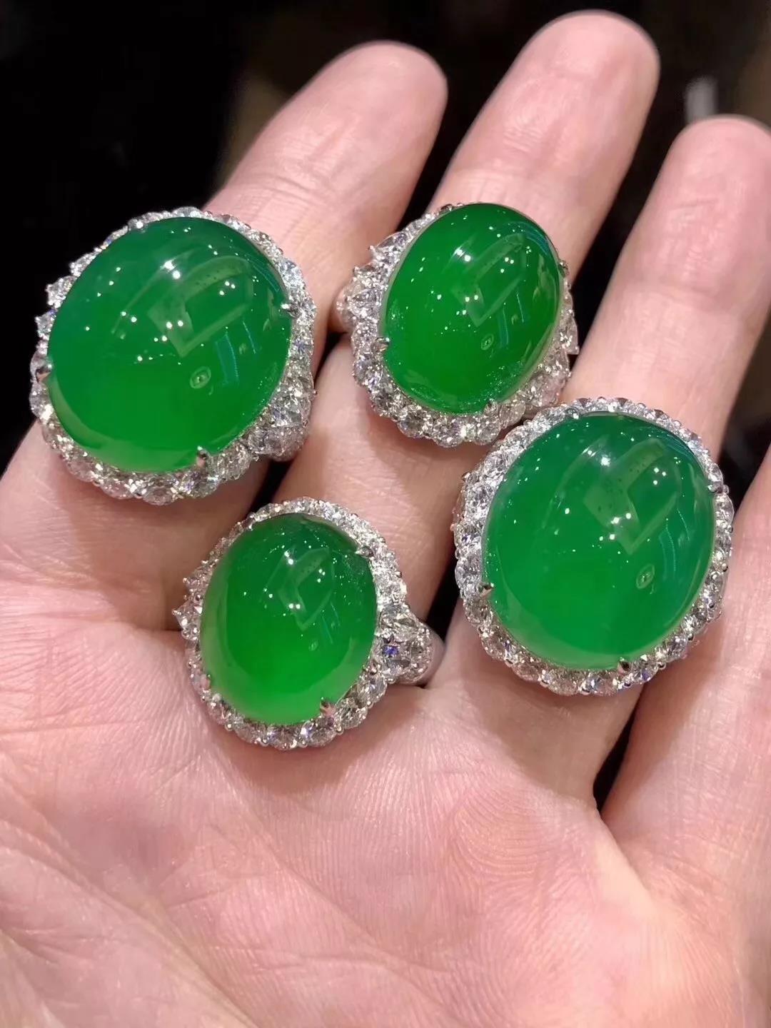 你一定想不到,翡翠戒面的形状竟然这么多,而且还讲究.