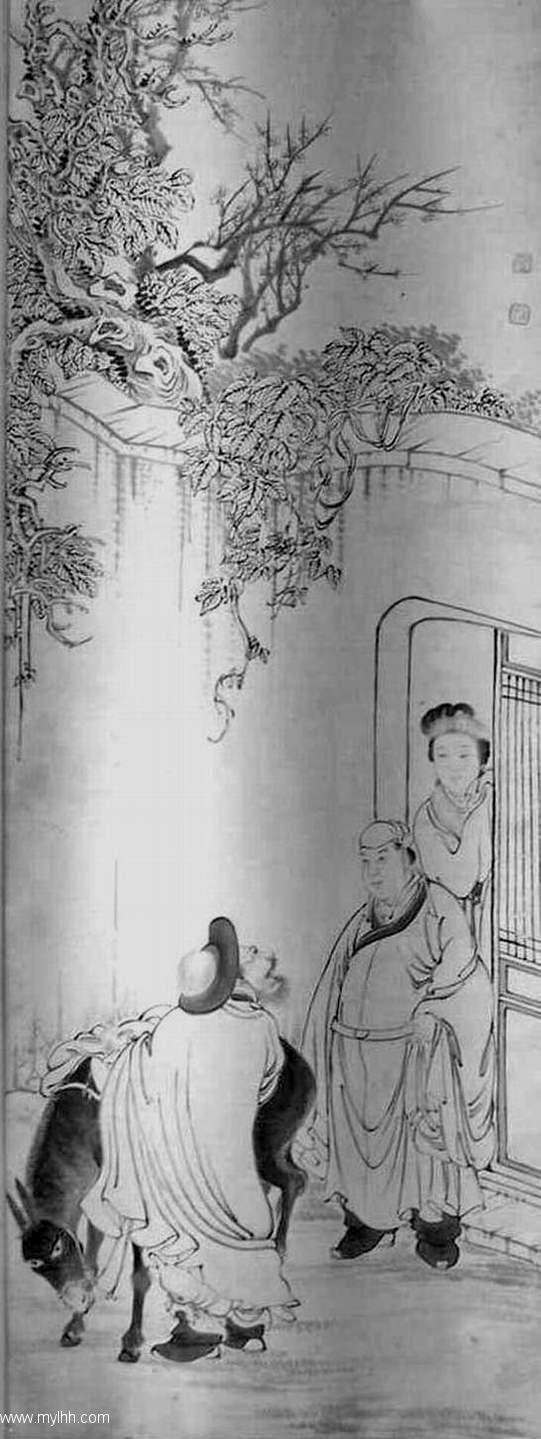 题材画辑风尘三侠虬髯客李靖和红拂女