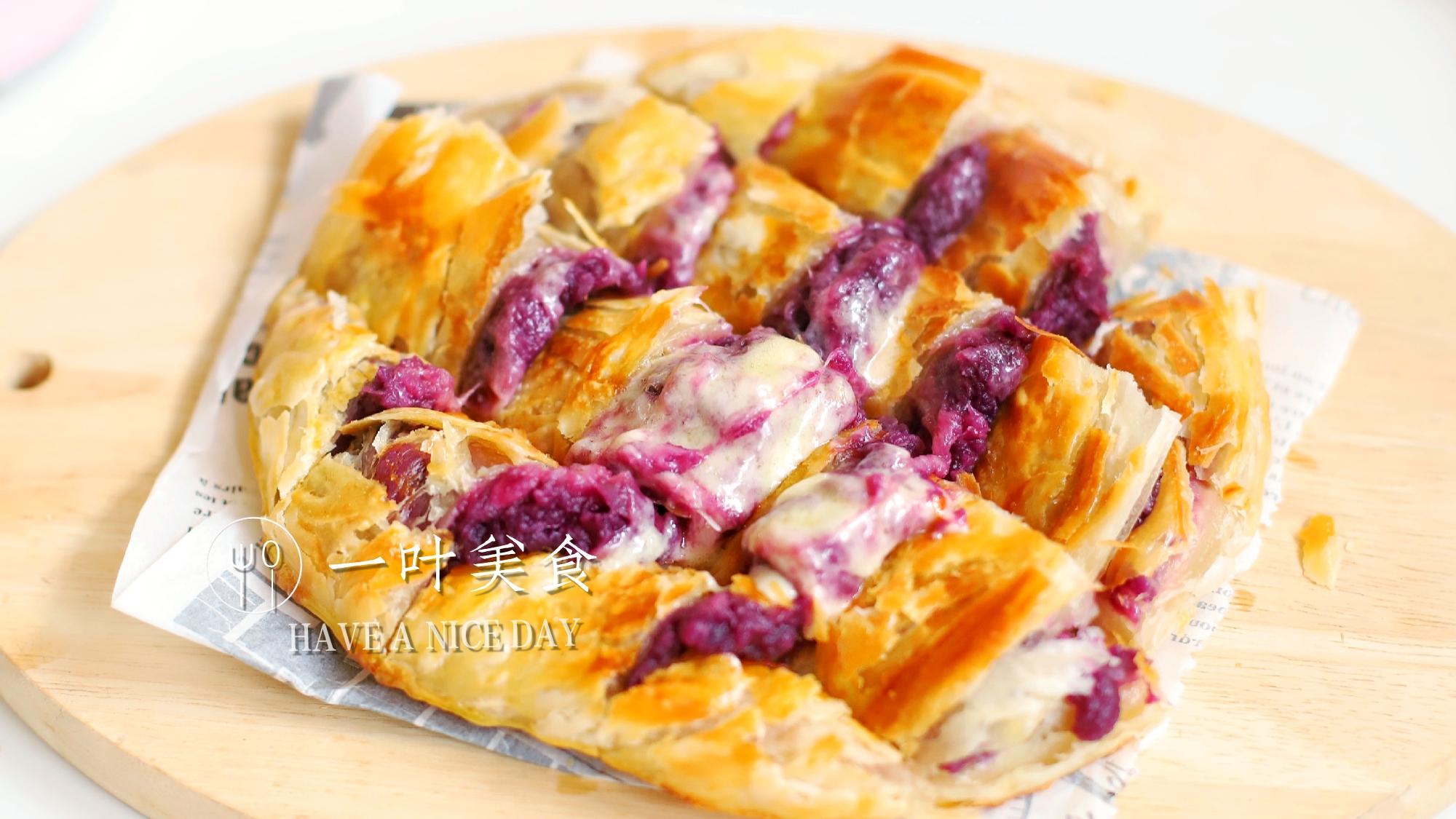 原创孩子早餐紫薯千层饼不用揉面不发酵软糯酥脆补钙是牛奶10倍