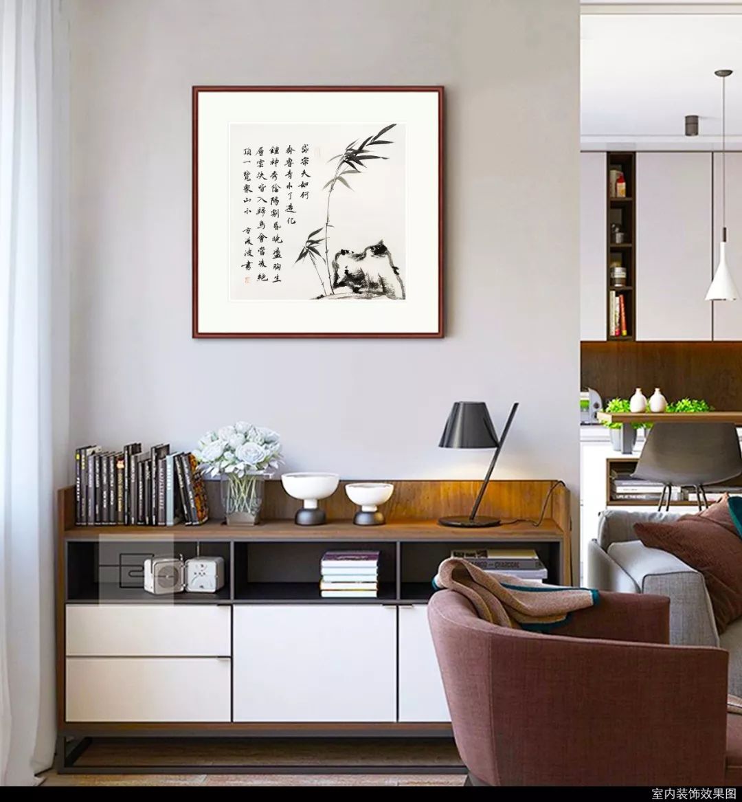 家中如何悬挂字画三金鼎云艺术