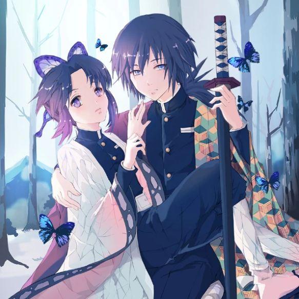 顺便发一下蝴蝶忍和义勇的cp图片,因为义勇当初在最终选拔中一觉睡