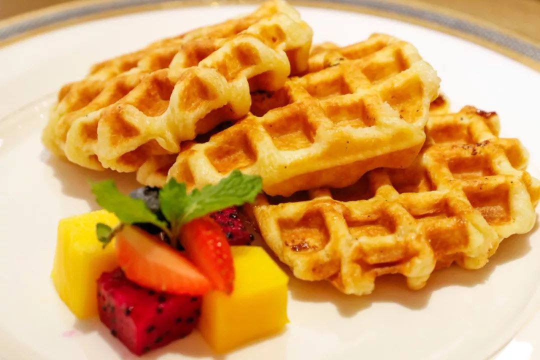 松饼一上桌就被这甜蜜味道勾去了魂