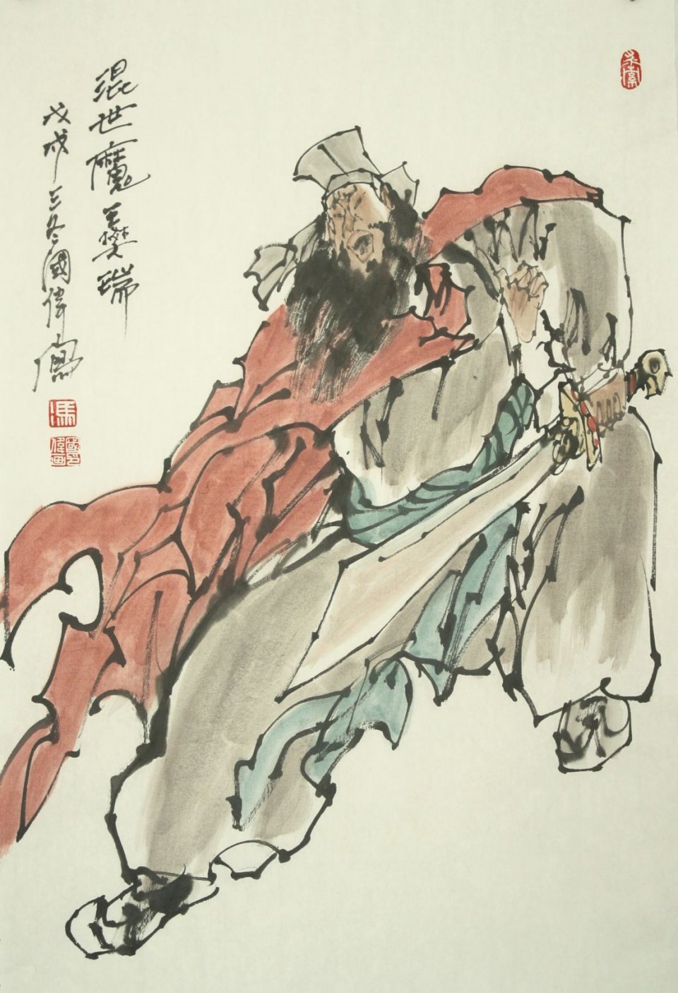 群英谱——画家冯国伟笔下的梁山好汉_国画