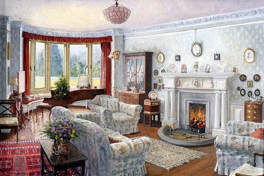 温馨的家英国画家stephenjohndarbishire