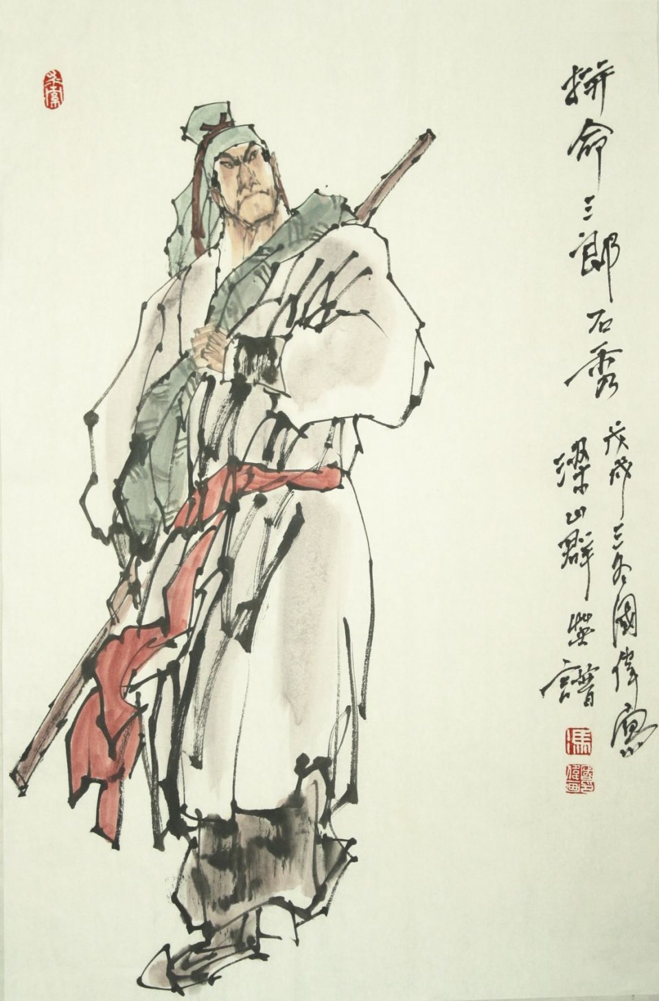 群英谱——画家冯国伟笔下的梁山好汉_国画