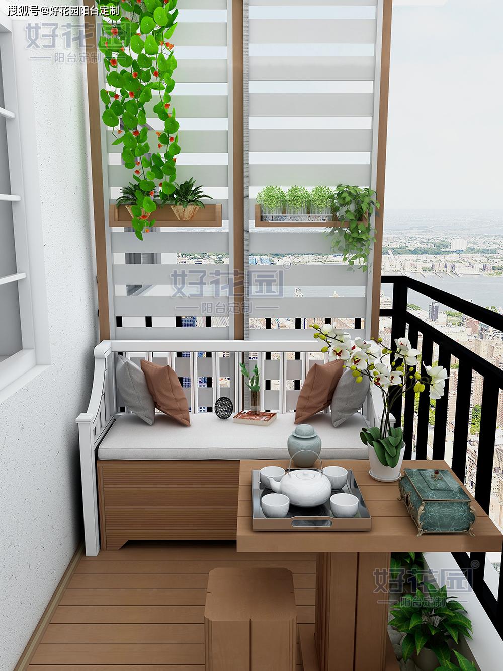 惊了超长阳台这样隔断一个变俩