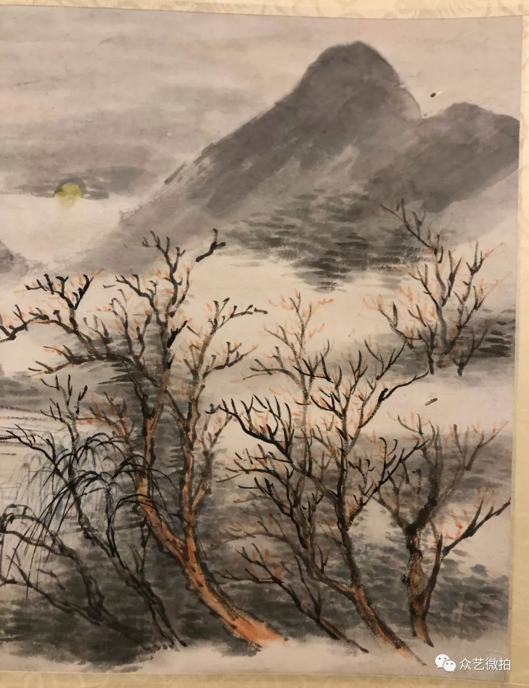 集古斋旧藏 文物店裱 有虫眼尺寸:26x32cm 无底价起拍民国著名画家 潘