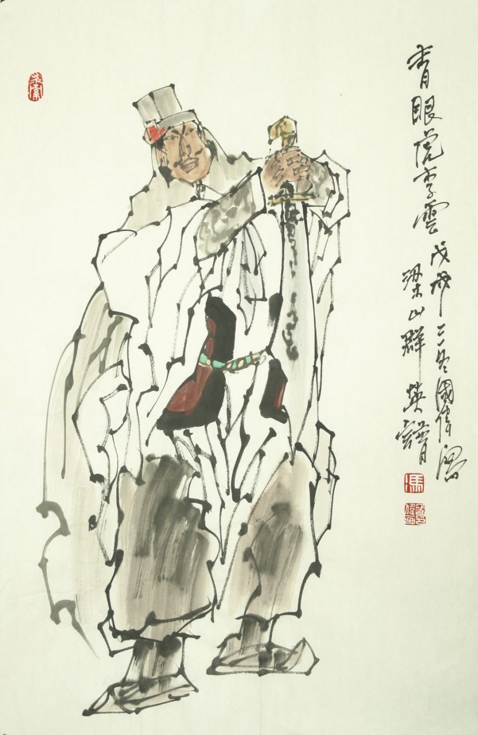 群英谱——画家冯国伟笔下的梁山好汉_国画