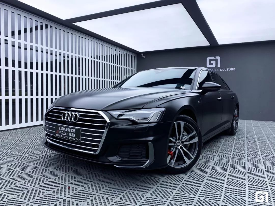 奥迪a6l黑武士改色案例欣赏