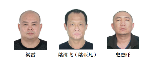 奎屯市公安局公开征集梁雷等人违法犯罪线索的通告