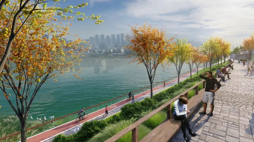 垂直绿化,临江观景平台……重庆二塘滨江公园将这样打造