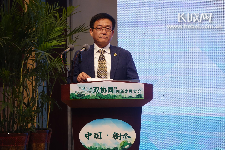 中科院北京分院常务副院长吴建国在大会上发言.实习记者李珊珊 摄