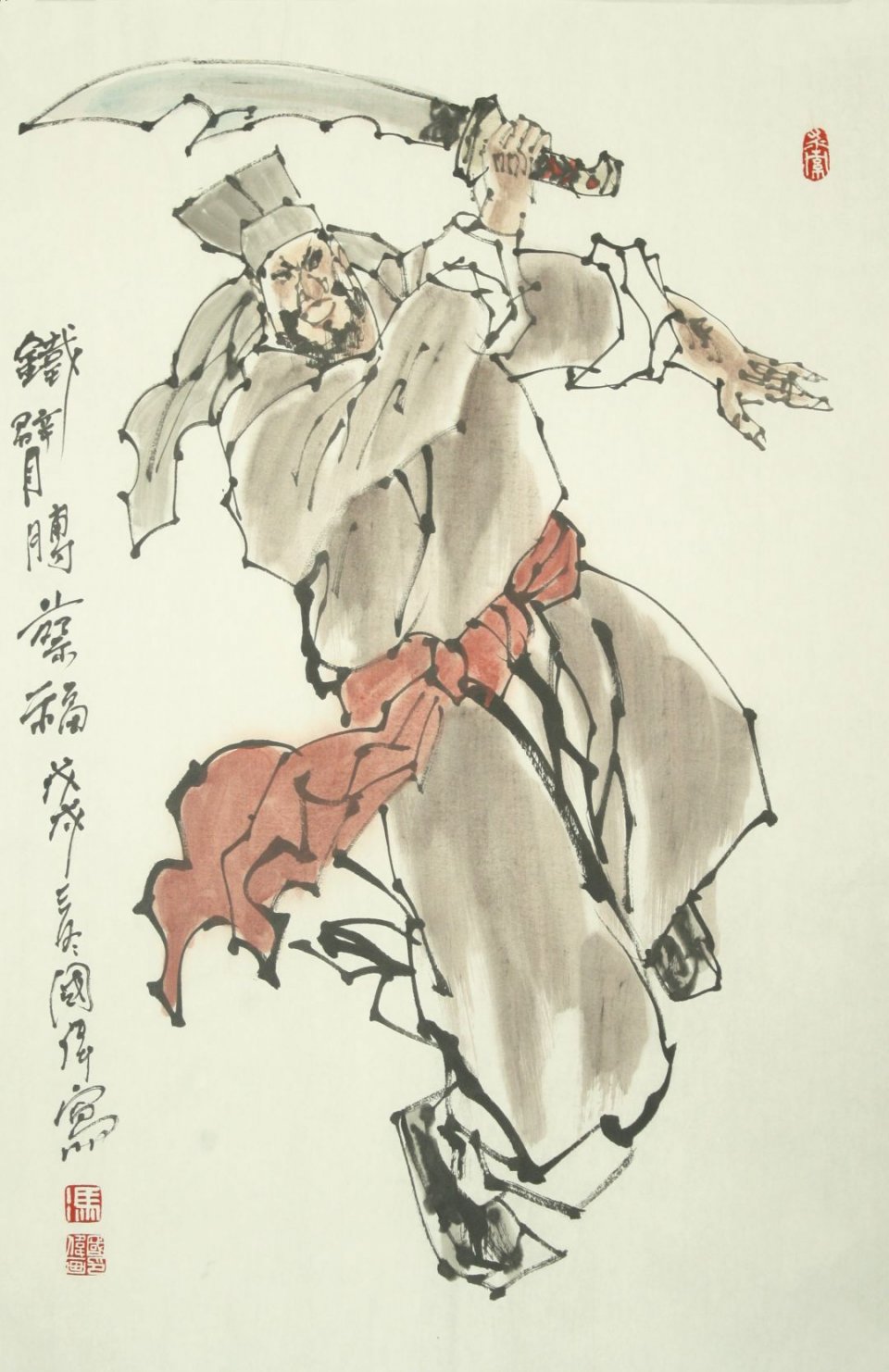 群英谱——画家冯国伟笔下的梁山好汉_国画