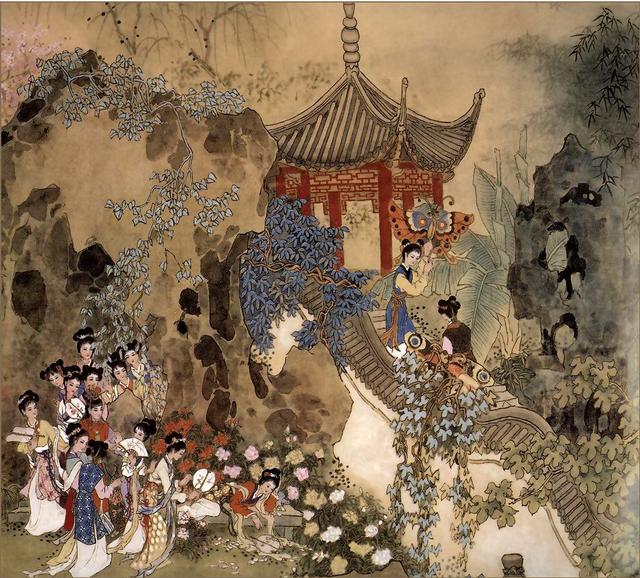 「转载」彭连熙工笔重彩《红楼梦》欣赏