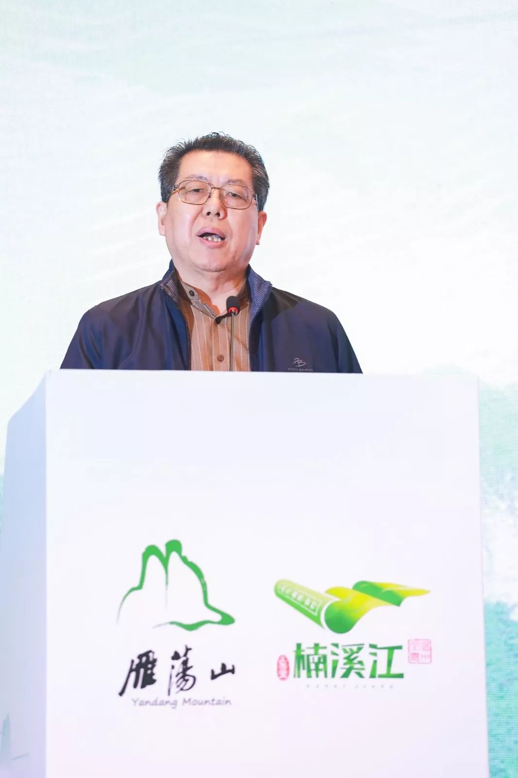 和旅游局副调研员于忠考,温州市楠溪江旅游经济发展中心主任戴春光