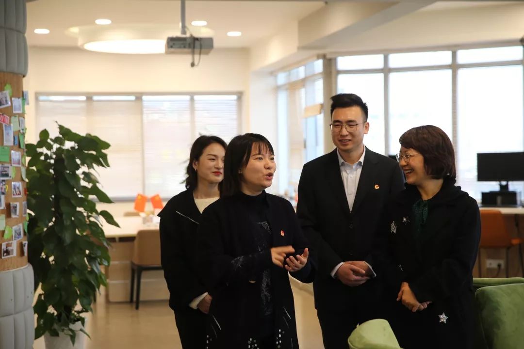 陈帅一行来东调研共青团工作,共青团东阳市委副书记张晶颖陪同调研