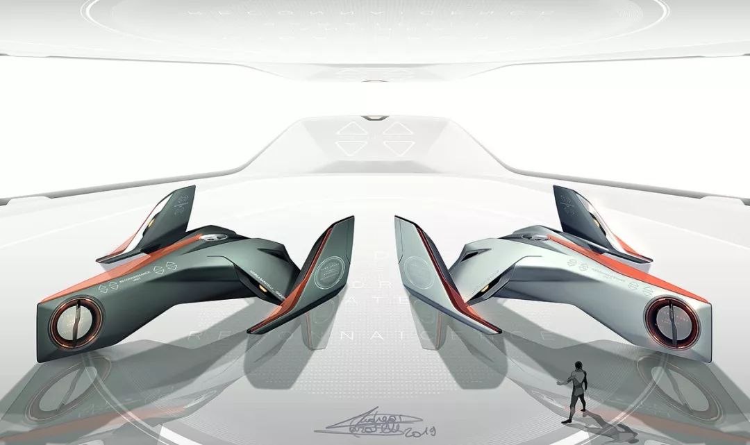 「远川绘-手绘素材第379天」概念飞行器设计手绘