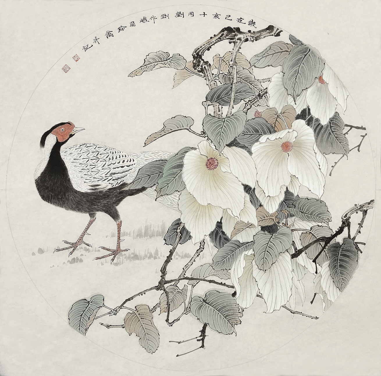 珙桐花开62x62cm晴雪136x68cm秋趣33x33cm水云间70x138cm映雪99x53cm