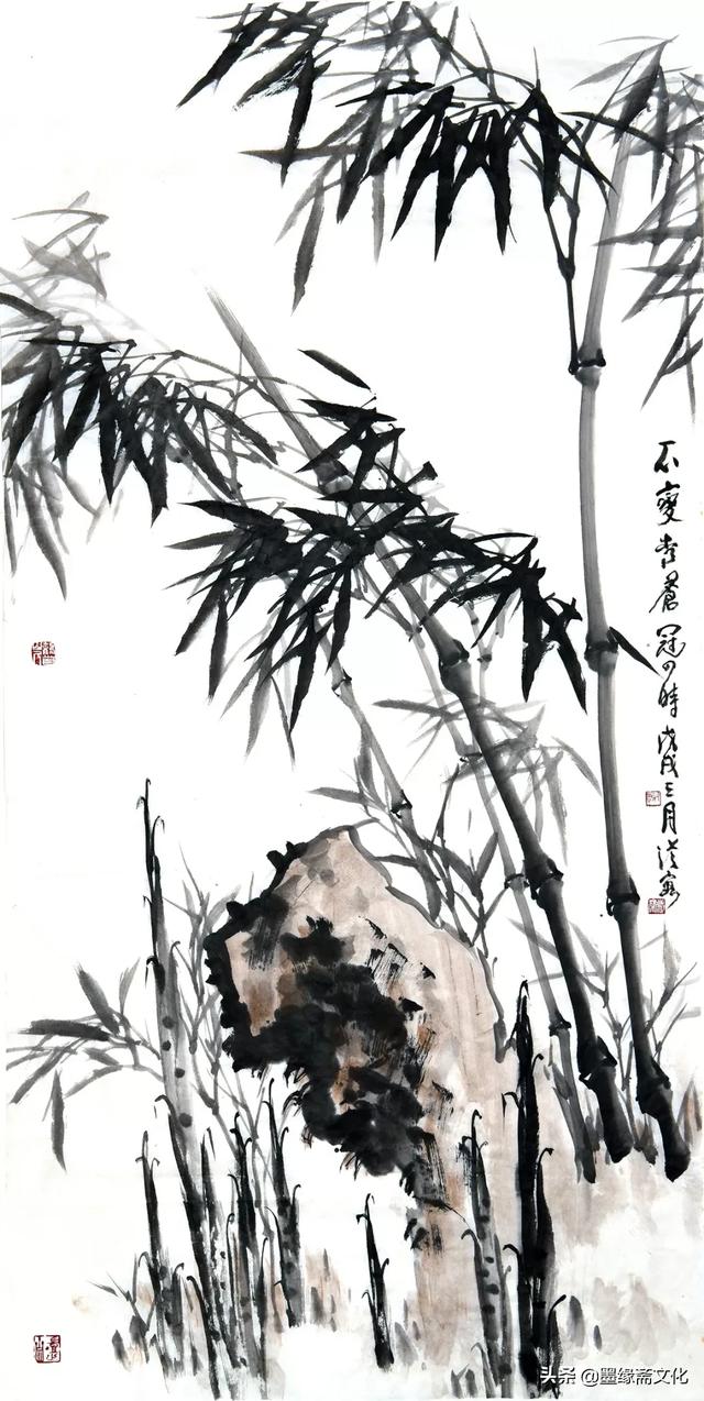 谢从荣老师诗画墨竹不来欣赏会后悔