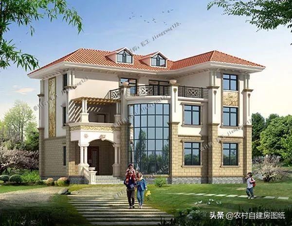 400平的豪华三层农村别墅带地下室建出来比效果图还好