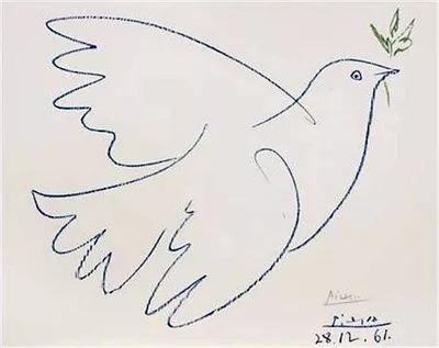 毕加索和平鸽的意图是图片