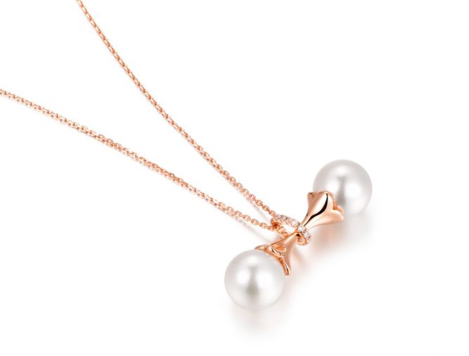 恒一珠宝金丽中心 - 4g027 恒一珠宝闪耀的钻石搭配圆润饱满的珍珠