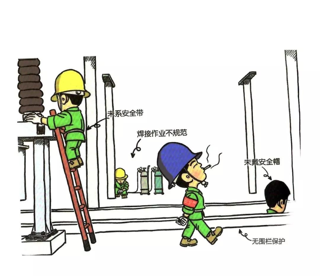 100张违章漫画太形象了比10场培训更有效