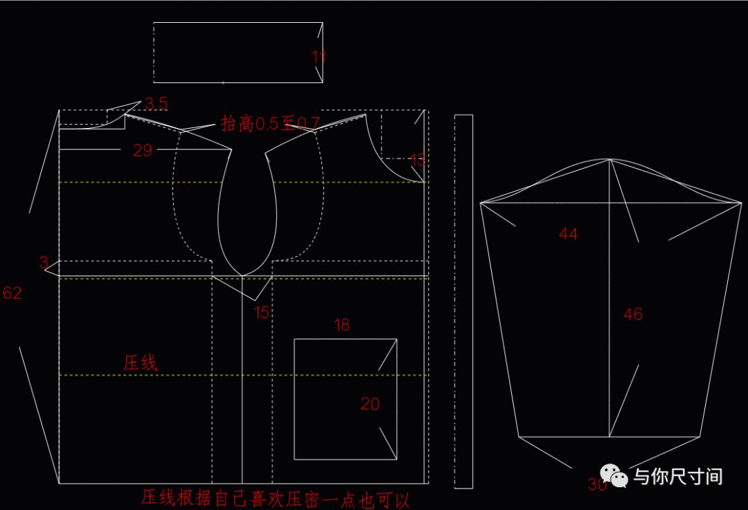 御寒必备面包服的裁剪设计