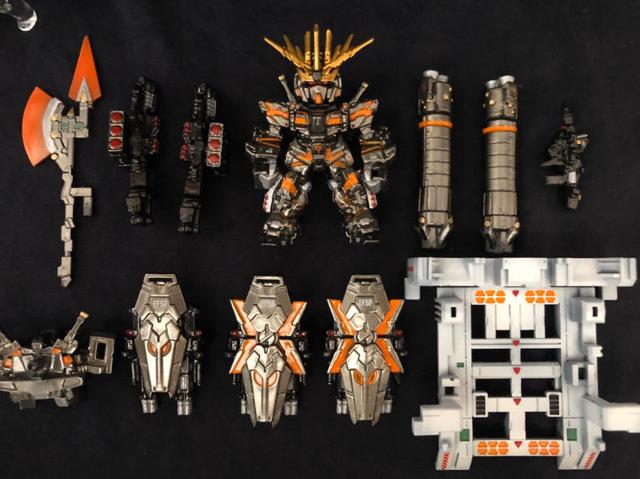 fw系列食玩高达精涂版全装备报丧女妖