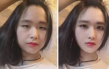 美颜前vs美颜后的你