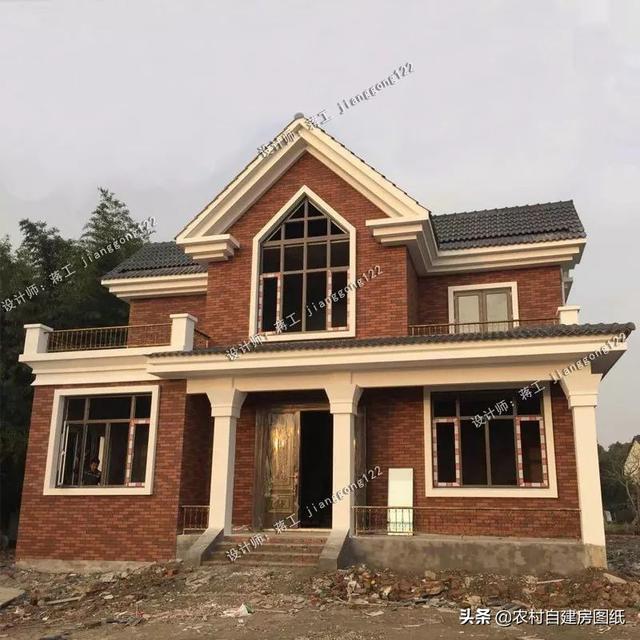 一层半农村自建房3套不同的面积湖南江苏建出来的效果大不同