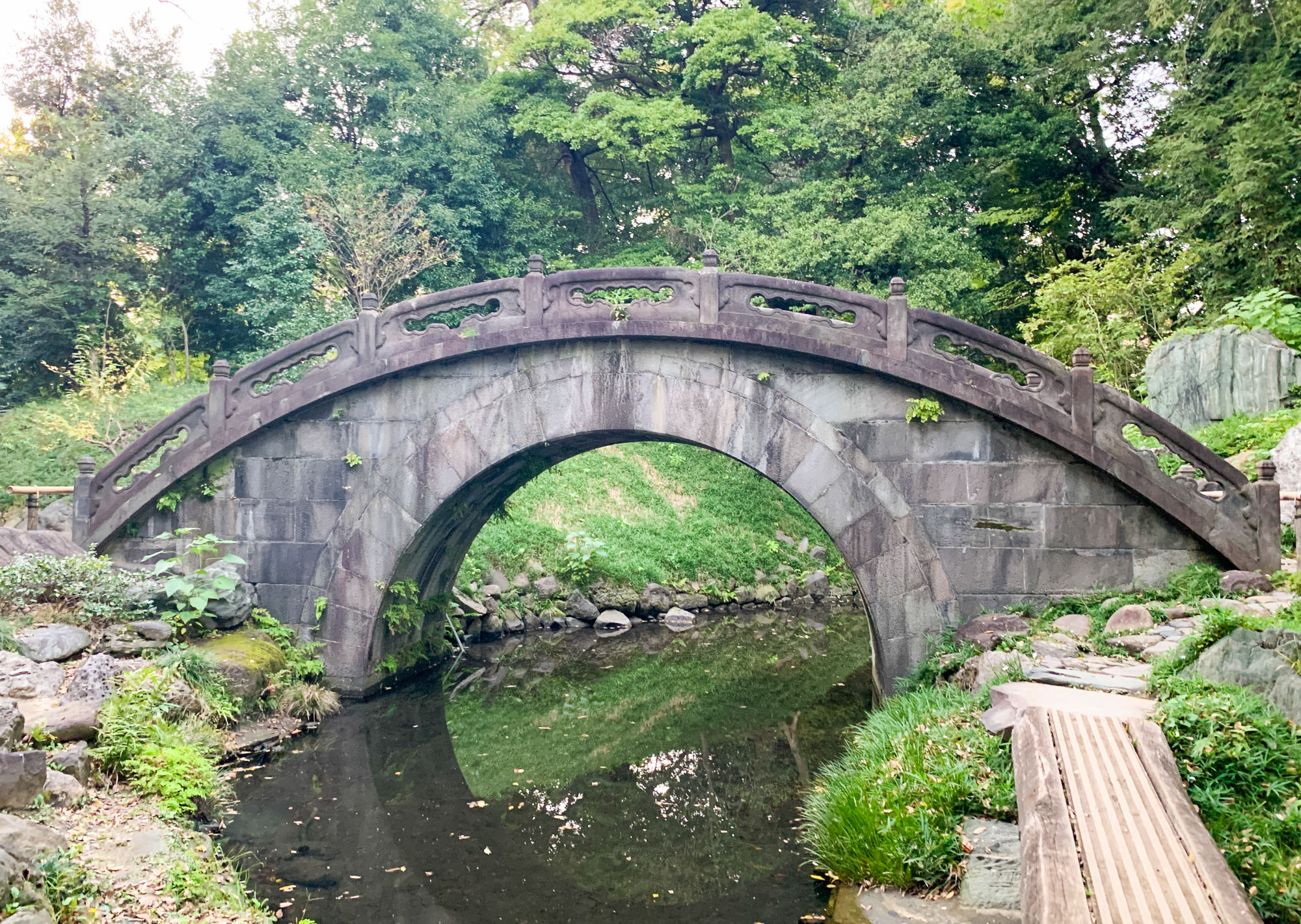 日本木拱桥图片