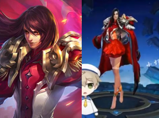 王者荣耀男英雄换上女生腿庄周温柔嫉妒周瑜鲁班长高不少