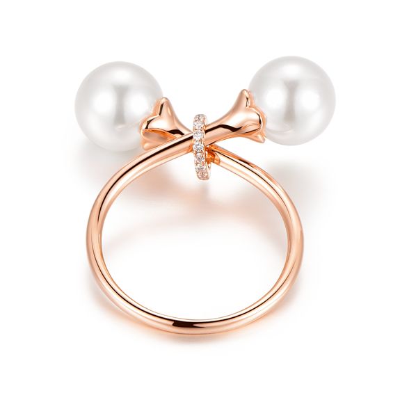 恒一珠宝金丽中心 - 4g027 恒一珠宝闪耀的钻石搭配圆润饱满的珍珠