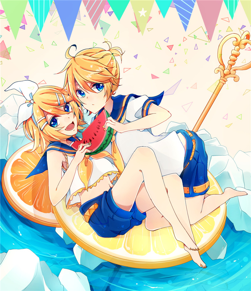 二次元美女吃瓜少女