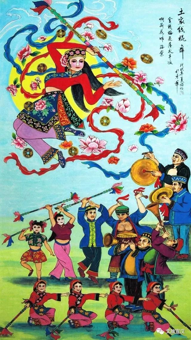 土家族绘画作品图片