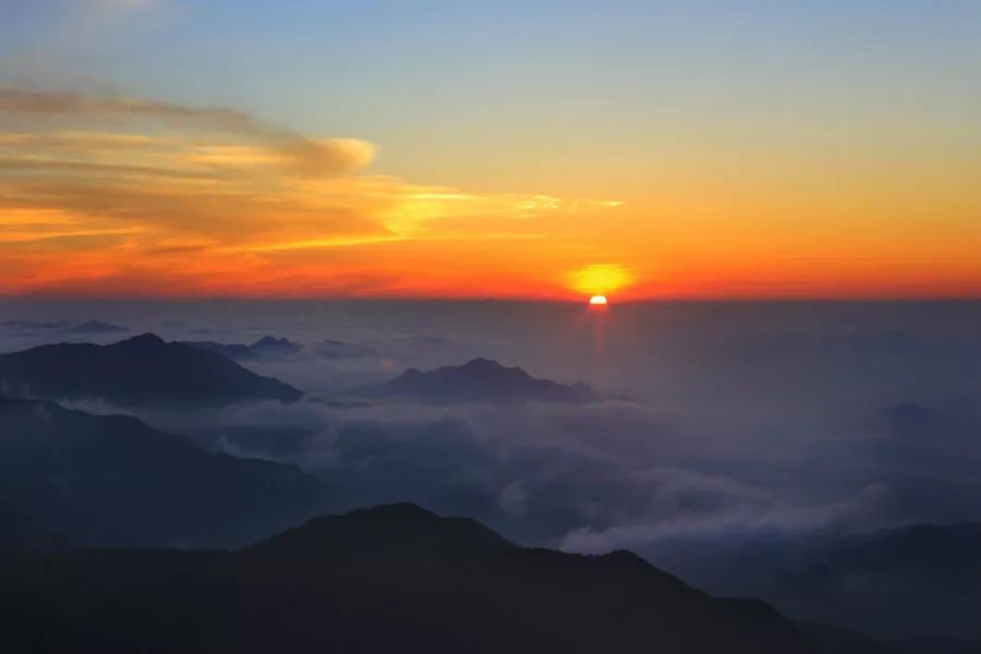 泰顺白云尖上看日出美醉了