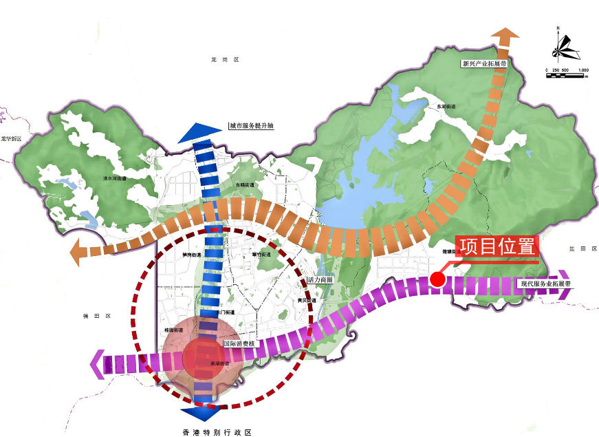 深圳莲塘地图图片