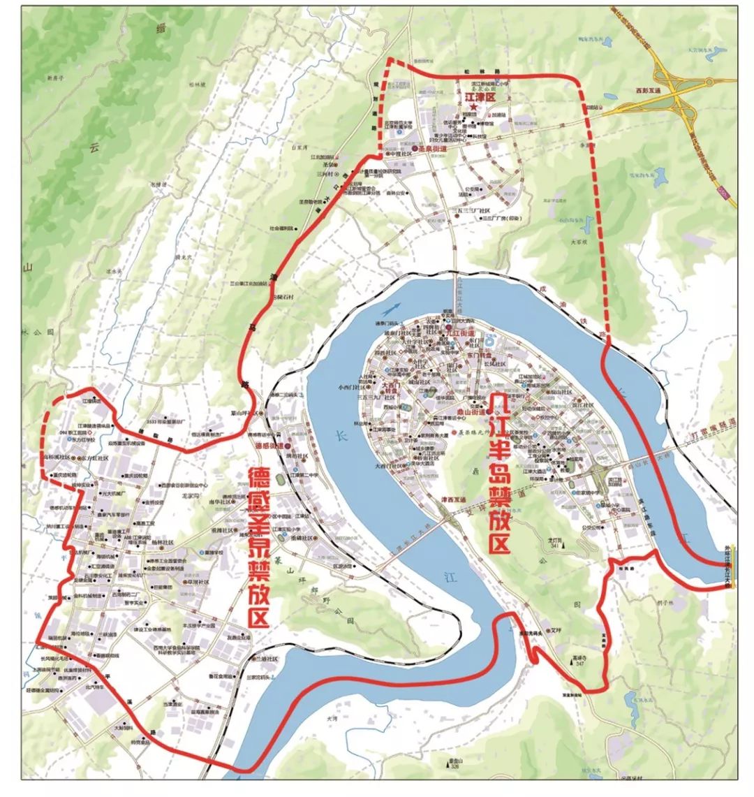 江津区滨江新城地图图片