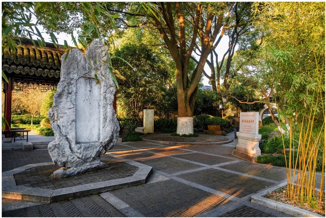 你知道吗?莘庄公园里这个毫不起眼的东西,其实大有来头 | 老底子_诗碑