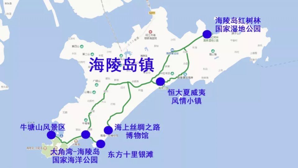 海陵岛地理位置图片