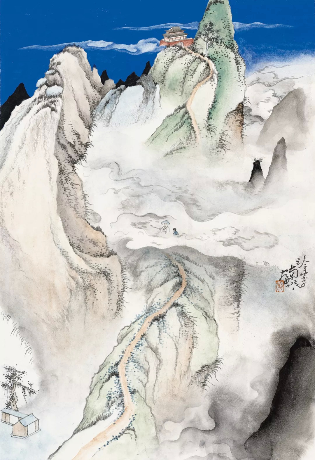 青山如许李南辰中国画作品巡回展莱芜站