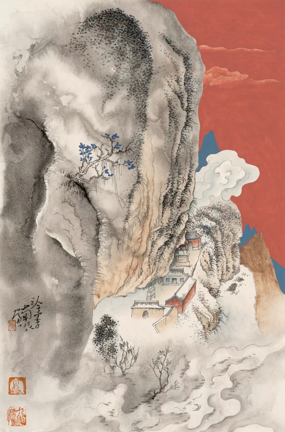 青山如许李南辰中国画作品巡回展莱芜站