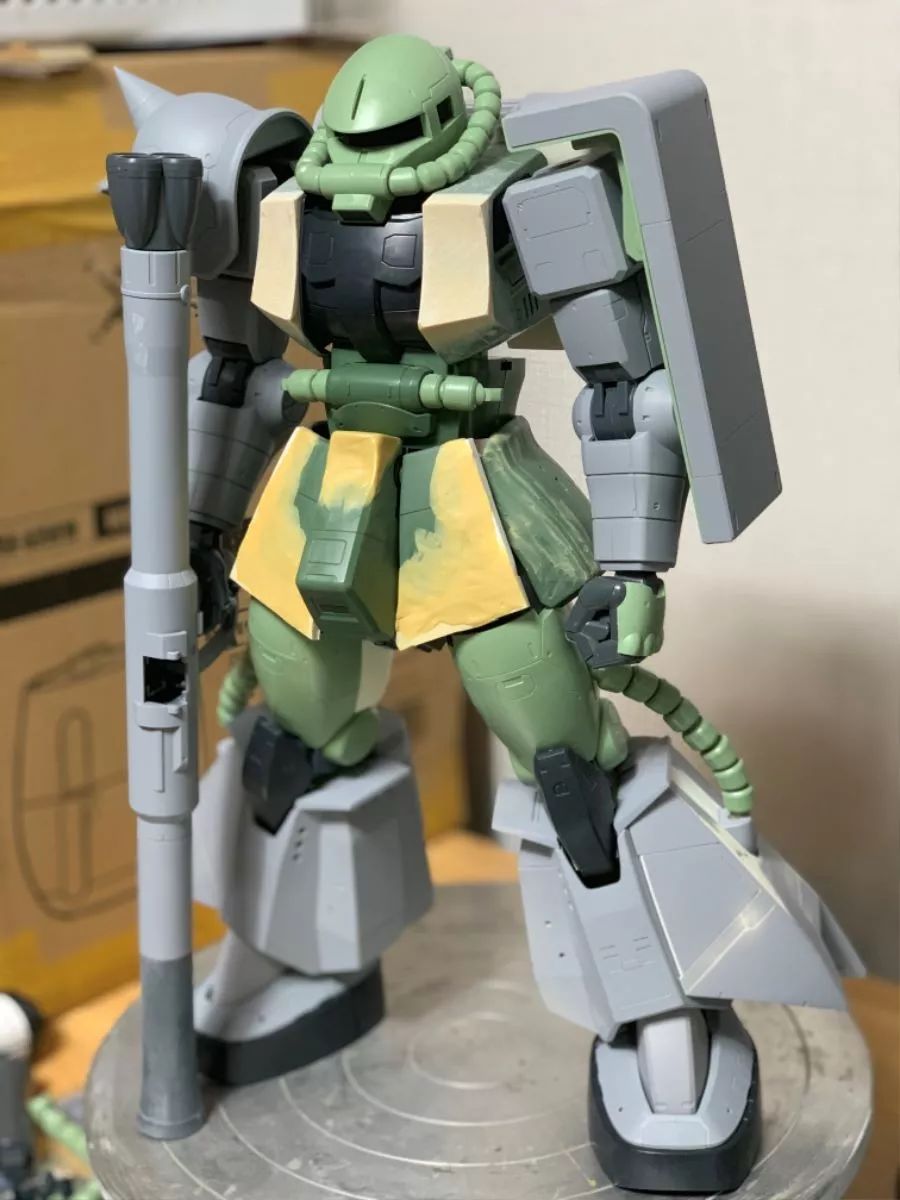 pg算个啥他竟然用megasize扎古改了一只兰巴拉尔专用老虎