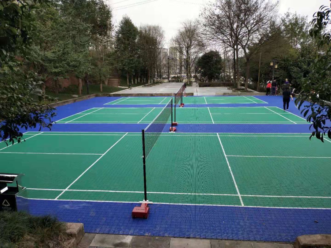 大足区南山公园羽毛球场修建完成
