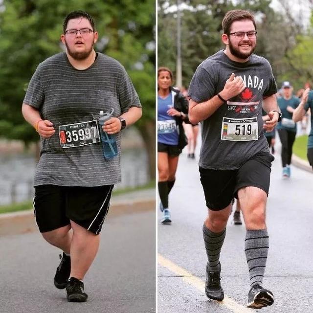 35岁跑步一年后的变化图片