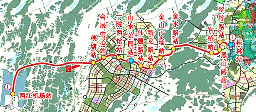好消息桂林机场至火车站的轨道交通又有新进展